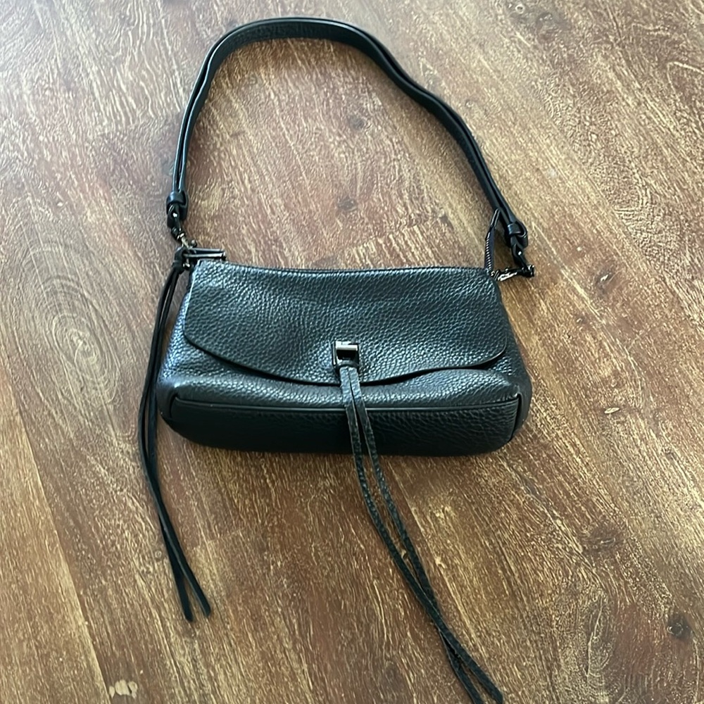 Rebecca Minkoff black leather bag